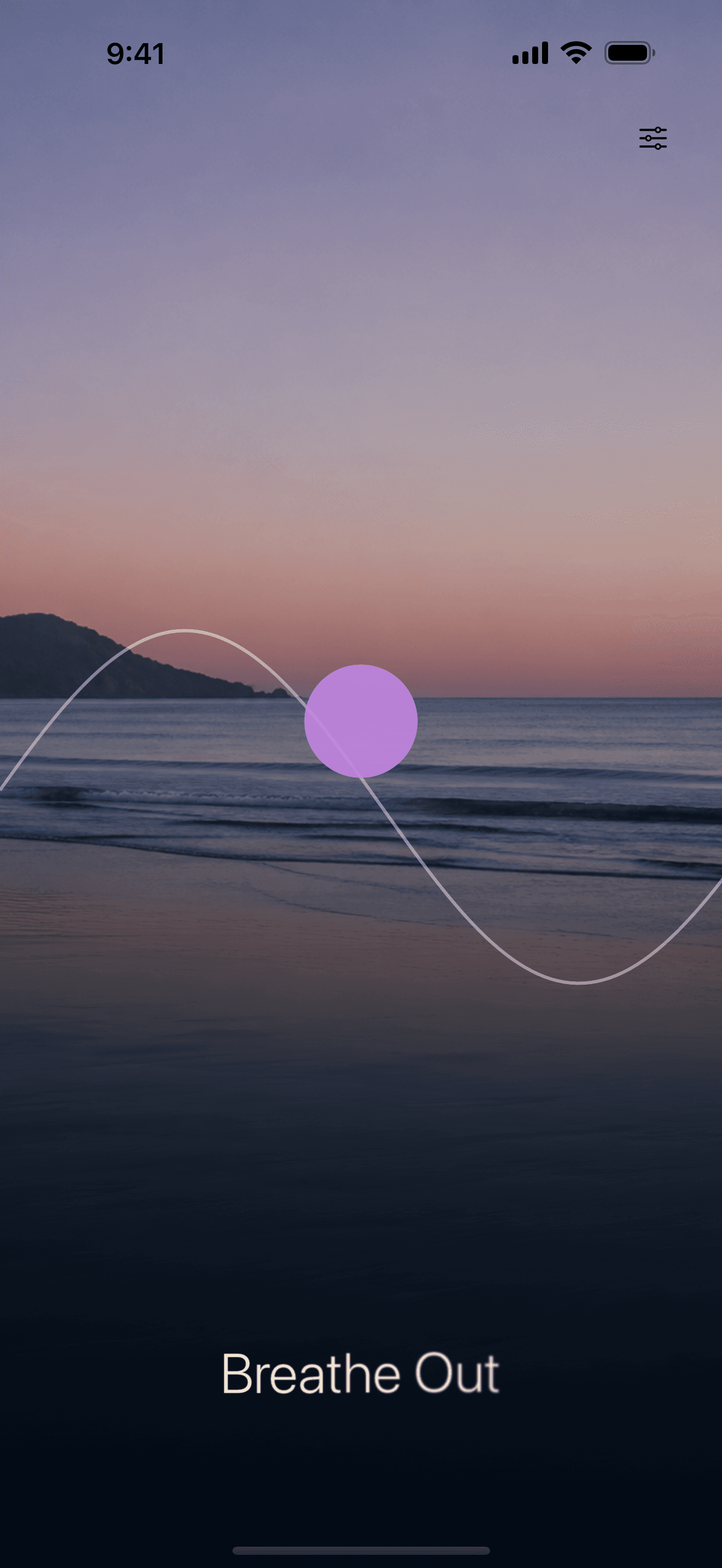 Quiet Coast background in Breathe